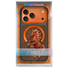 Заредете изображение във визуализатора на галерията – NIMMY case MAGNETIC FANTASY ANIMAL HORSE compatible with MagSafe for IPHONE 18 Pro/17 Pro orange
