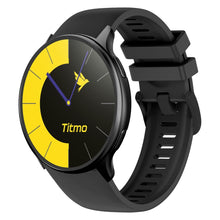 Заредете изображение във визуализатора на галерията – Smartwatch TITMO O-200 (GPS, AMOLED, bluetooth call, silicone strap) black
