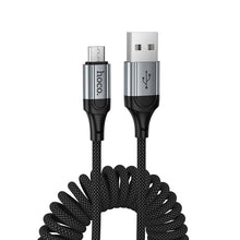 Заредете изображение във визуализатора на галерията – Cable USB A to Micro USB Hoco 2,4A 1,5 m X121 black
