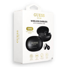 Заредете изображение във визуализатора на галерията – Wireless earphones OWS Guess Metalic Finish Electropated Parts Classic Logo black
