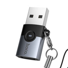 Заредете изображение във визуализатора на галерията – Adapter OTG USB A to USB C Hoco UA46B gray
