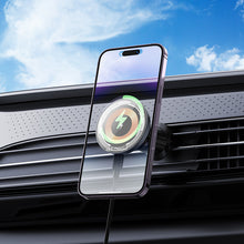 Заредете изображение във визуализатора на галерията – Borofone Car holder BH211 Riley magnetic with induction charging to air vent black
