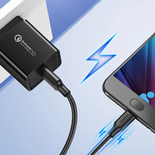 Заредете изображение във визуализатора на галерията – Ugreen US289 60134 micro USB / USB-A cable 0.25m - black
