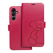 Заредете изображение във визуализатора на галерията – MEZZO Book case for SAMSUNG A16 5G teddy bear magenta
