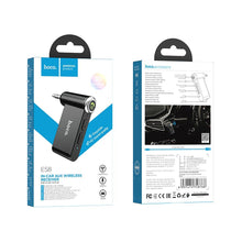 Заредете изображение във визуализатора на галерията – HOCO wireless car receiver AUX E58 black
