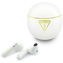 Заредете изображение във визуализатора на галерията – Wireless earphones Guess TWS GUTWSA15HETH (Small Round Script Print) white
