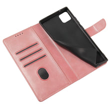 Заредете изображение във визуализатора на галерията – Magnet Case elegant bookcase type case with kickstand for Samsung Galaxy A22 5G pink
