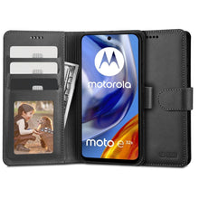 Заредете изображение във визуализатора на галерията – Tech-Protect Wallet Case for Motorola Moto G22 / E32 / E32S - Black
