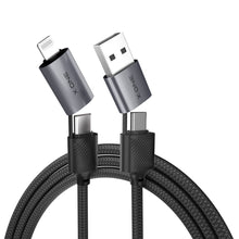 Заредете изображение във визуализатора на галерията – X-ONE QuantumFlex data cable - type C to C - max 60W 1,2m black
