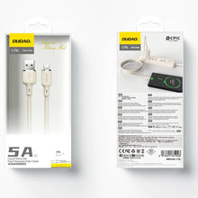 Заредете изображение във визуализатора на галерията – Dudao L7SL USB-A - Lightning 5A cable 1m - beige
