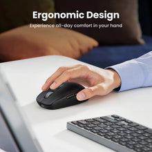 Заредете изображение във визуализатора на галерията – Ugreen MU103 Bluetooth 5.0 computer mouse / 2.4GHz USB receiver - black
