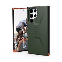 Заредете изображение във визуализатора на галерията – UAG Civilian case for Samsung Galaxy S22 Ultra 5G - green
