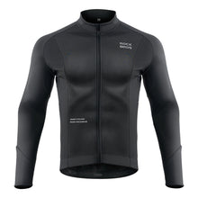 Заредете изображение във визуализатора на галерията – Rockbros 15400002002 long sleeve cycling jersey autumn/winter M - black
