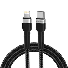 Заредете изображение във визуализатора на галерията – Wozinsky WNBCL1 Lightning / USB-C PD 30W cable 1 m - black
