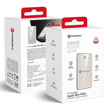 Заредете изображение във визуализатора на галерията – FORCELL F-ENERGY F5K8 Super Slim powerbank compatible with MagSafe PD3.0 QC4.0 15W 5000 mAh titanium dessert
