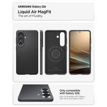 Заредете изображение във визуализатора на галерията – SPIGEN case LIQUID AIR MAG compatible with MagSafe for SAMSUNG S26 matte black
