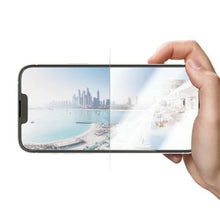 Заредете изображение във визуализатора на галерията – PanzerGlass Ultra-Wide Fit Antibacterial Tempered Glass with Glare Filter and Positioner for iPhone 14 Plus / 13 Pro Max
