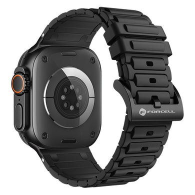 FORCELL F-DESIGN FA06 silicone strap for APPLE Watch 38 / 40 / 41 mm black