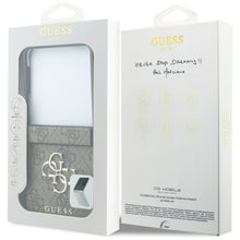 Заредете изображение във визуализатора на галерията – GUESS case for SAMSUNG GALAXY Z FLIP 8 (4G Big Logo) brown
