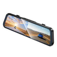 Заредете изображение във визуализатора на галерията – Dashcam for rearview mirror with a display 9,66" 1080p/30fps + rear camera 720p/30fps Hoco DV16 black
