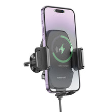 Заредете изображение във визуализатора на галерията – Borofone Car holder BH213 Adelante with induction charging to air vent black
