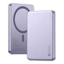 Заредете изображение във визуализатора на галерията – Powerbank compatible with MagSafe Forcell F-Energy Slim F5K9 QC4.0 PD3.0 15W 5000 mAh purple
