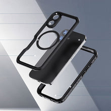 Заредете изображение във визуализатора на галерията – Waterproof case SHELLBOX GT compatible with MagSafe for IPHONE 16 black
