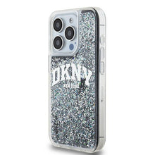Заредете изображение във визуализатора на галерията – DKNY case for IPHONE 13 Pro DKHCP13LLBNAEK (DKNY HC Liquid Glitters W/Arch Logo) black

