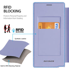 Заредете изображение във визуализатора на галерията – Dux Ducis Skin X Pro case with flap and magnetic ring for Samsung S24 Ultra - purple
