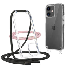 Заредете изображение във визуализатора на галерията – Tech-Protect FlexAir Chain case for iPhone 11 - black and pink
