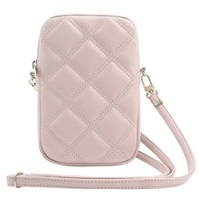 Заредете изображение във визуализатора на галерията – Guess Zip Quilted 4G bag - pink
