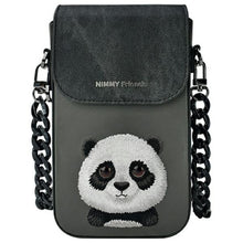 Заредете изображение във визуализатора на галерията – NIMMY phone bag BIG EYED PET 2.0 Panda black
