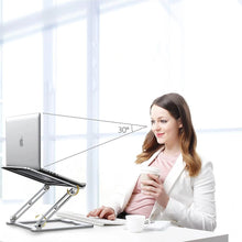 Заредете изображение във визуализатора на галерията – Tech-Protect ULS400 universal extendable stand for a laptop up to 17" - silver
