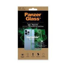 Заредете изображение във визуализатора на галерията – PanzerGlass ClearCase Antibacterial Military Grade Certified Case for iPhone 13 Pro - Transparent Green
