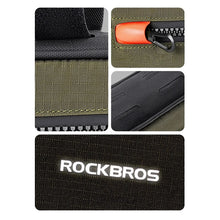 Заредете изображение във визуализатора на галерията – Rockbros 30120079001 bicycle bag for 1.7 l frame - green and black
