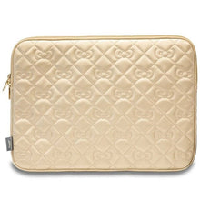 Заредете изображение във визуализатора на галерията – Hello Kitty Zip PU Quilted Bows case for a 14" laptop - gold
