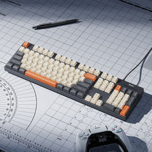 Заредете изображение във визуализатора на галерията – Wired keyboard QWERTY Hoco GM61 tri-color (white, grey, orange)
