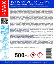 Заредете изображение във визуализатора на галерията – Isopropyl alcohol Isopropanol IPA I-MAX 99.9% Spray 500ML
