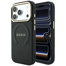 Заредете изображение във визуализатора на галерията – Case for IPHONE 18 Pro Max/17 Pro Max compatible with MagSafe (Saffiano Peony Ring) black
