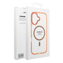 Заредете изображение във визуализатора на галерията – Case FRAME CLEAR HYBRID MAG COVER compatible with MagSafe for MOTOROLA G56 hermes orange
