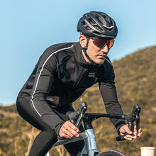 Заредете изображение във визуализатора на галерията – Rockbros 15400002004 long sleeve cycling jersey autumn/winter XL - black
