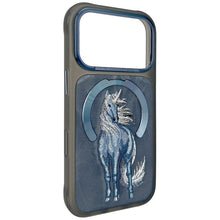 Заредете изображение във визуализатора на галерията – NIMMY case MAGNETIC FANTASY ANIMAL UNICORN compatible with MagSafe for IPHONE 18 Pro Max/17 Pro Max blue
