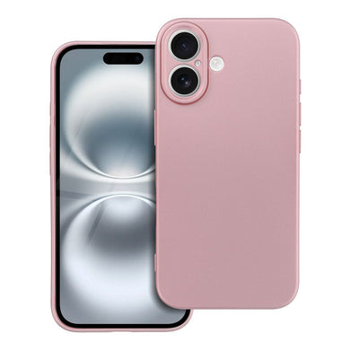 Гръб METALLIC за IPHONE 16 розов