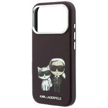 Заредете изображение във визуализатора на галерията – KARL LAGERFELD case for IPHONE 18 Pro /17 Pro compatible with MagSafe (Bodies Sketch) burgudny
