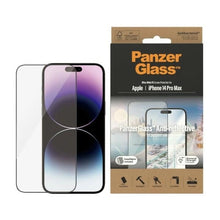 Заредете изображение във визуализатора на галерията – PanzerGlass Ultra-Wide Fit antibacterial tempered glass with glare filter and positioner for iPhone 14 Pro Max
