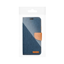 Заредете изображение във визуализатора на галерията – CANVAS Book case for IPHONE 16 Plus navy blue
