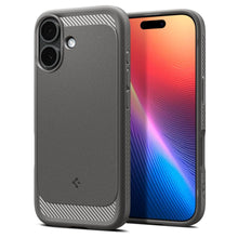 Заредете изображение във визуализатора на галерията – SPIGEN case RUGGED ARMOR MAG compatible with MagSafe for IPHONE 17 gray
