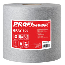Заредете изображение във визуализатора на галерията – Gray nonwoven industrial cleaning cloth ProfiSauber GRAY 500
