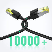 Заредете изображение във визуализатора на галерията – Ugreen NW150 80421 Ethernet RJ45 Cat 7 10Gbps Cable 1m - Black
