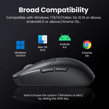 Заредете изображение във визуализатора на галерията – Ugreen MU103 Bluetooth 5.0 computer mouse / 2.4GHz USB receiver - black
